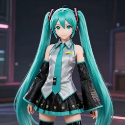 Hatsune Miku in Detroit Become Human, 4k screenshot