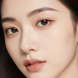 a close up photograph of a beautiful face in 4 k
