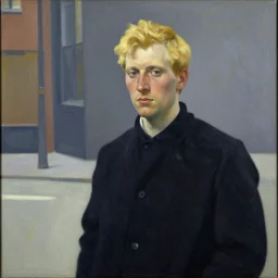 a blonde man by edward hopper