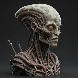 HYPER REALISTIC VFX SIMULATION of one of H.R GIGER'S works, INTRICATELY DETAILED 3D OCTANE RENDER