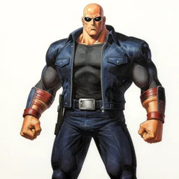 punished duke nukem concept art by yoji shinkawa, felt tip pen
