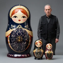 xenomorph matryoshka dolls, by h. r. giger and tony sandoval.