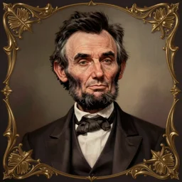 a fantasy caricature illustration portrait of liz cheney as abraham lincoln, in the style of esao andrews, digital art painting, ornately detailed, caricature