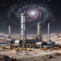 a beautiful very detailed render of city refinery nature architecture by pierre de meuron, cosmic universe tundra matte painting, archdaily, wallpaper, highly detailed, trending on artstation.