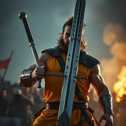 fernando alonso with a big ass berserk sword