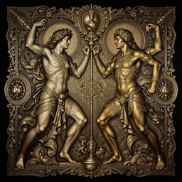 the best lack all conviction while the worst are full passionate intensity, good versus evil, painting, dichromatism, dark, backlight, in a symbolic and meaningful style, insanely detailed and intricate, hypermaximalist, elegant, ornate, hyper realistic, super detailed