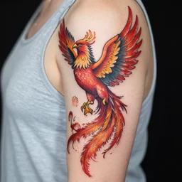 me as a phoenix, tradi tattoo