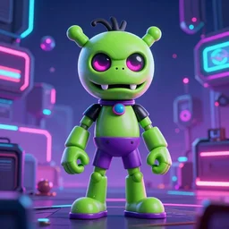 fnaf neon cyberpunk style