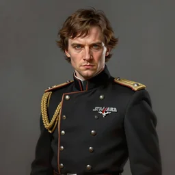 portrait of a man by greg rutkowski, looks like domhnall gleeson, wearing admiral uniform of the corellian confederation, arrogant and sinister attitude, star wars expanded universe, he is about 3 0 years old, highly detailed portrait, digital painting, artstation, concept art, smooth, sharp foccus ilustration, artstation hq