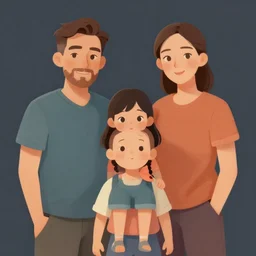 portrait of 👨👩👧👦 by wlop, trending on artstation