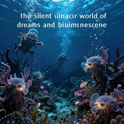 detailed by agostino arrivabene, ( ( the silent underwater world of dreams and bioluminescence ) ), masterpiece 8 k resolution
