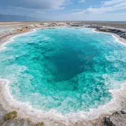 crystalline turquoise lake, digital art, concept art, fantasy art, highly detailed, hd wallpaper, hdr, artstation, deviantart, behance