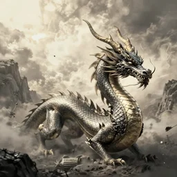 beautiful drawing of a dragon, accurate, digital art