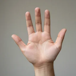 singular standard human hand photo