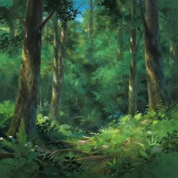 forest lanscape panorama by pixar by makoto shinkai frazetta