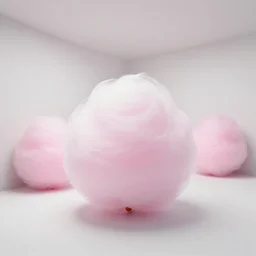 minimalistic extreme wide angle curved perspective digital art of chubby cotton candy indoor casino with roulettes in the roof, by anton fadeev from nightmare before christmas