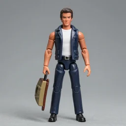 1 9 8 0 s kenner fully articulated toy, fully posable, 3 3 / 4 inch, lee marvin, very detailed action figure photo realistic