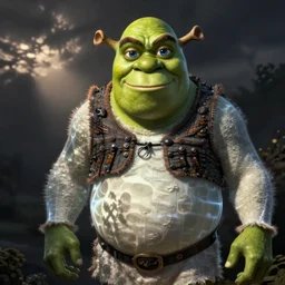 x-ray of Shrek