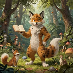 Furry Convention gone wild in the style of Hieronymus Bosch