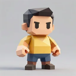 low poly character by kevin dart