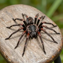 spider sitting in chair