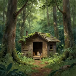 shelter in the forest by krenz cushart