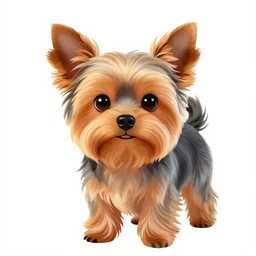 A cute brazilian president candidate yorkshire terrier, 30mm, by Noah Bradley trending on ArtStation, deviantart, high detail, stylized portrait