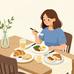 illustration breakfast by Julia Gash