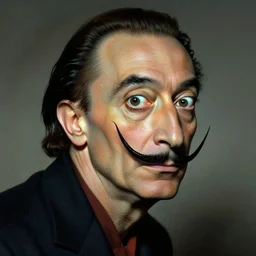 portrait of a uncanny painter by Chor Boogie and Salvador Dali collaboration