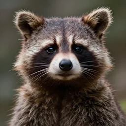 a closeup portrait of Rocket Raccoon by Craig Mullins; extraordinary-masterpiece; realistic-lighting; anatomically-correct; 90mm; f/1.4