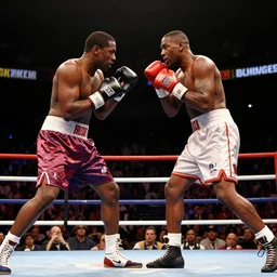 jay - z and nas duke it out in a boxing ring madison square garden photo from 1 9 9 7