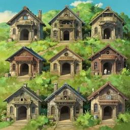 many portals to another world, digital painting, concept art, smooth, sharp focus, illustration by studio ghibli