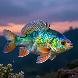 a beautiful painting of a cabbagefish, octane render, brilliantly coloured, intricate, ultra wide angle, trending on artstation, dusk, volumetric lighting, polished, micro details, ray tracing, 8k