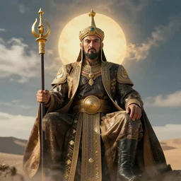 turkic god of sky, tengri, cinematic lighting, render quality 8 k, detailed