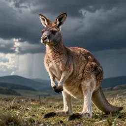 a machine that creates kangaroos, digital art
