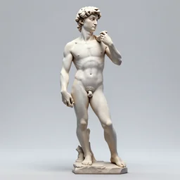 david michelangelo, 3 d render