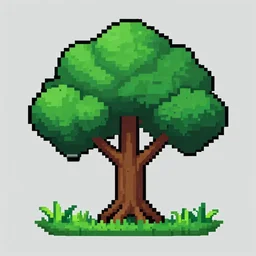 pixel art tree for a swamp, game concept art, tree sprite