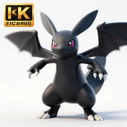 pixar legendary black dark pokemon , 3d render , 4k , octane render , HD