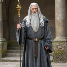 ape!!!!! dressed as ( ( ( gandalf ) ) )