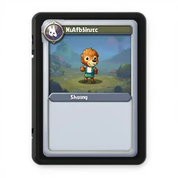 card frame for a digital trading card game