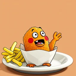 talking chicken nugget