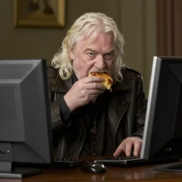 george rr martin eating his computer - n 9