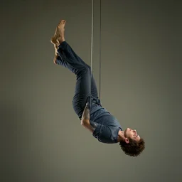 suspension of the human being, realism, high quality