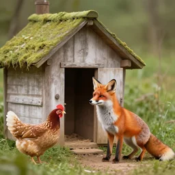 a fox guarding a hen house