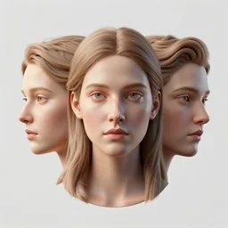 3 d face portrait of a goddess by alena aenami and bojan koturanovic, octane render