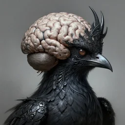 anthropomorphic triangle brain in edgy darkiron terror bird, intricate, elegant, highly detailed animal monster, digital painting, artstation, concept art, smooth, sharp focus, illustration, art by artgerm, dwayne barlowe, trending on artstation and greg rutkowski and alphonse mucha, 8 k