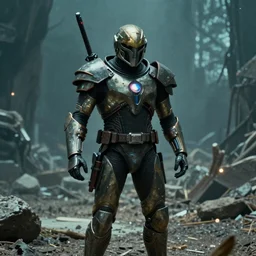 film still from the new live - action netflix movie adaptation,'metroid'