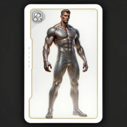 elegant hyper realistic intrincated concept art full body portrait painting, trading card game art, of a translucent muscular dark gritty old muscular crossfit wolverine redesign, vivid color scheme, scary atmospheric lighting, on a dim iluminated ancient cave in the style of cristian sauret