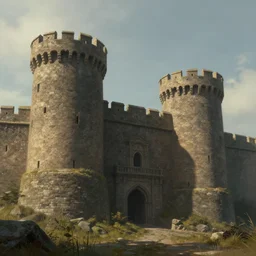 artwork of the twin fortress by david wyatt, trending on artstation, cinematic view
