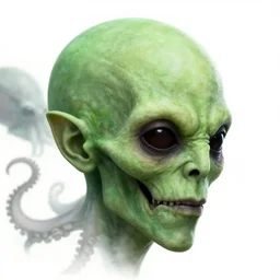 face of cthlulu cthulu pale bleak green colors, background profile photo of octopus and tentacles 4 : 3 aspect ratio, tentacle monster by beksinski!!, mc escher!!! tessellation!!! artstation, beeple